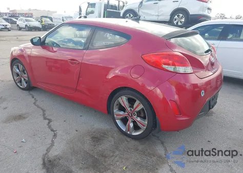 2012 Hyundai Veloster Base W/Red/Black z USA, uszkodzony, nr VIN KMHTC6AD8CU058178